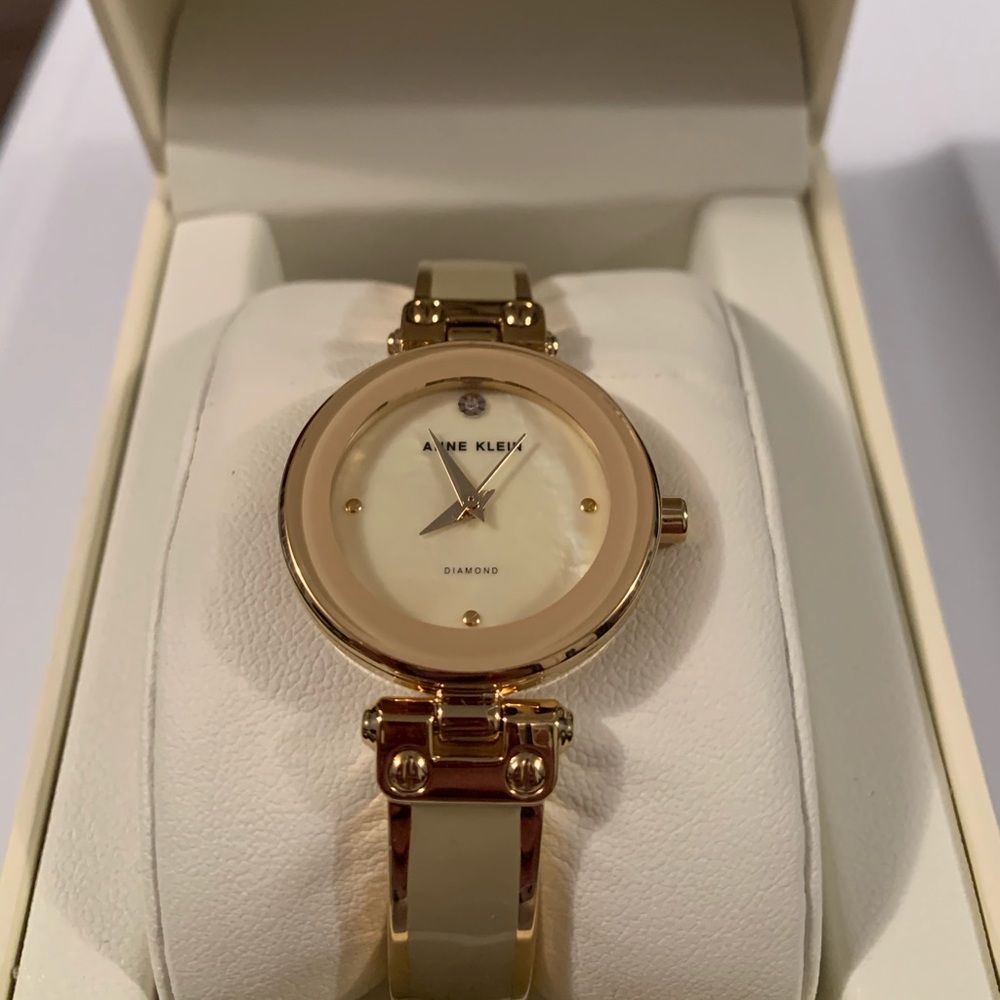 Anne Klein Designer Gold Watch